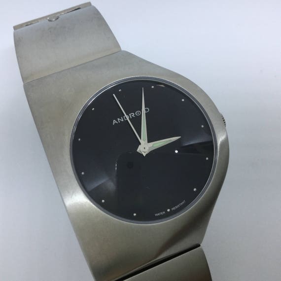 stainless steel android watch