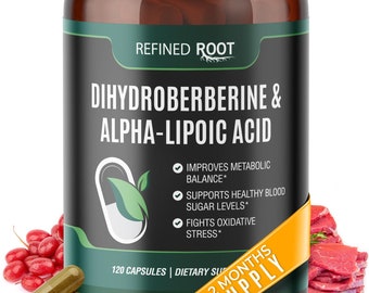 Refined Root Dihydroberberine 300mg & Alpha Lipoic Acid 600mg Dietary Supplement