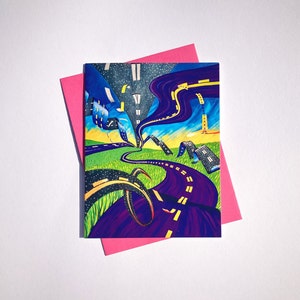 Lustige Reise inspiriert Karte für jeden Anlass