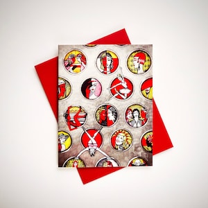 Art Deco Flapper Women Card