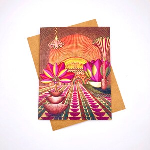 Tarjeta Tropical Boho Maximalista para cualquier ocasión