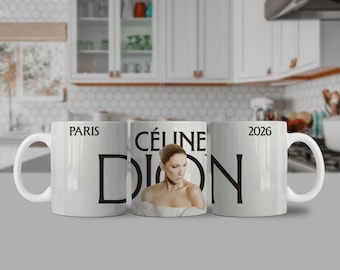 Mug, tasse, Céline dion, retour a paris 2026