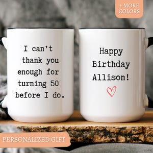 50th Birthday Gift Turning 50 Year Old Coffee Mug Born in 1955 Mug Gag Gift Custom 50th Birthday Gifts for Friend Mug, In my 50s Era Mug