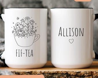 Personalized Birthday Gifts Funny 50th coffee cup 1975 Custom Gift For 50 Year Old Woman 50th Birthday Gift for Women 50th Birthday Mug