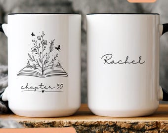 Mok 50e verjaardag 1975 aangepast cadeau voor 50-jarige vrouw Gepersonaliseerde verjaardagscadeaus grappig 50e koffiekopje cadeau 50e verjaardag voor vrouwen