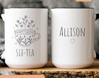 happy 60th birthday mug Six-tea Mug 60th birthday mug 1965 mug Turning 60 Year Old mug Mom Birthday Gift Custom 60th Birthday Gift 60s Era