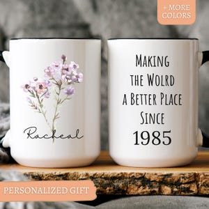 happy 40th birthday milestone birthday 40th birthday 40th birthday gift mugs personalized 40th birthday mug born in 1985