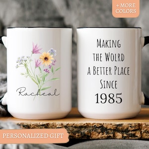 mugs personalized happy 40th birthday 40th birthday mug 40th birthday milestone birthday born in 1985 40th birthday presents for women