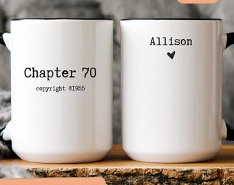 Personalized Birthday Gifts 70th Birthday Mug Funny 70th Coffee Cup 1955 Custom Gift for 70 Year Old Woman 70th Birthday Gift for Women