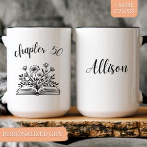 Wildflower 1975 mug Limited edition gift Birthday gifts 50th Birthday Mug Happy 50th Birthday In my custom era Custom name mug Gift for her