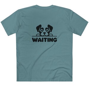 Cute Dog Waiting Shirt, Dog Lover Tee, Pet Gift Shirt, Animal Graphic T-shirt, Funny Dog Shirt, Gift For Dog Lovers
