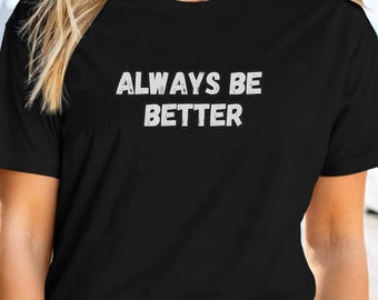 Camiseta "Mantente positivo y motivado", camiseta con frase inspiradora, regalo inspirador