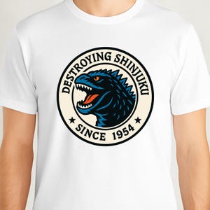 Kaiju Overload,Fan Shirt, Destroying Shinjuku Since 1954, Kaiju Graphic Tee, Retro Kaiju, Japanese Monster Movie Shirt,  Gift for Fans