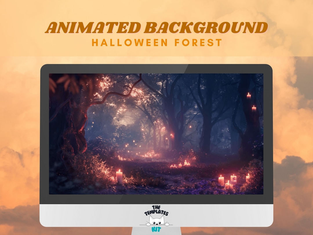 Haunted Overlay Haunted Halloween Background Animated Halloween Twitch Background ...