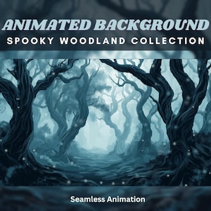 Halloween twitch animated background woodland twitch overlay background spooky animated background halloween twitch overlay woodland overlay