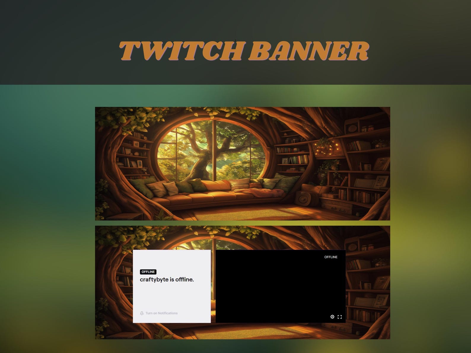 Lofi Twitch Banner Cozy Tree House Banner Ghibli Twitch Overlay Lofi Lofi Twitch Banner Cozy Tree House Banner Ghibli Twitch Overlay Lofi