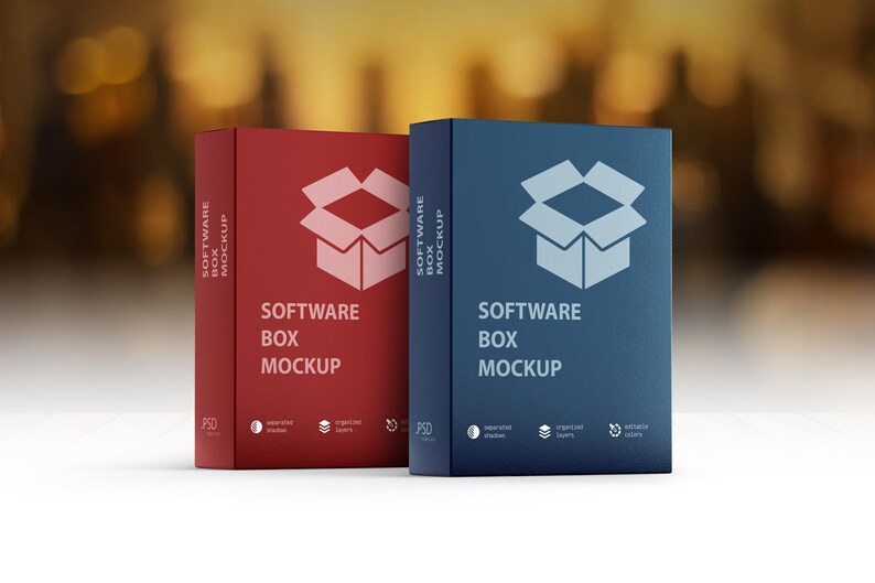 Software Box Mockup • 3D Product Packaging Design • Editable Digital ...