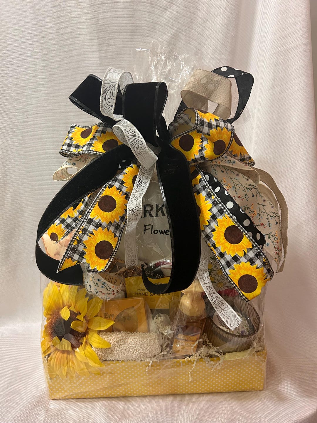 Sunflower Gift Basket - Etsy