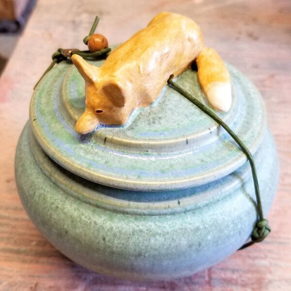 Ceramic Fox Wish Pot