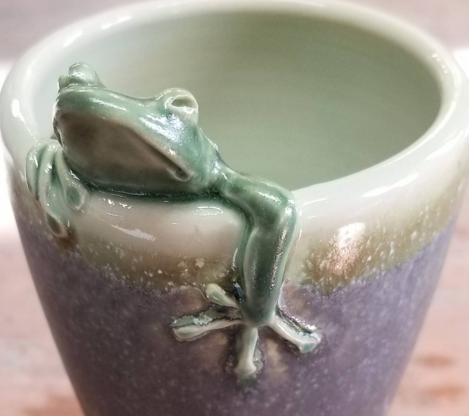 Ceramic Frog Bud Vase Etsy