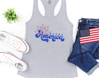 America Racerback Tank
