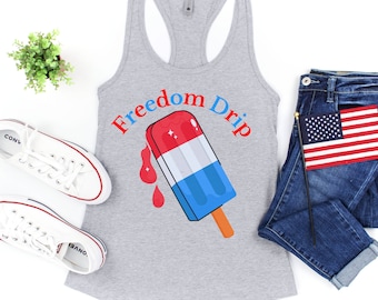 4. Juli Tropfen Racerback Tank