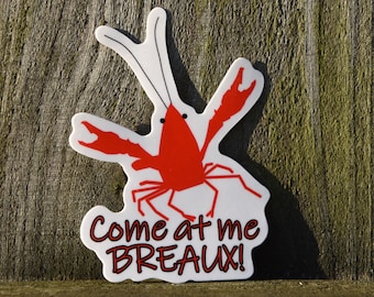 Feisty Crawfish Sticker | Weatherproof | Waterproof