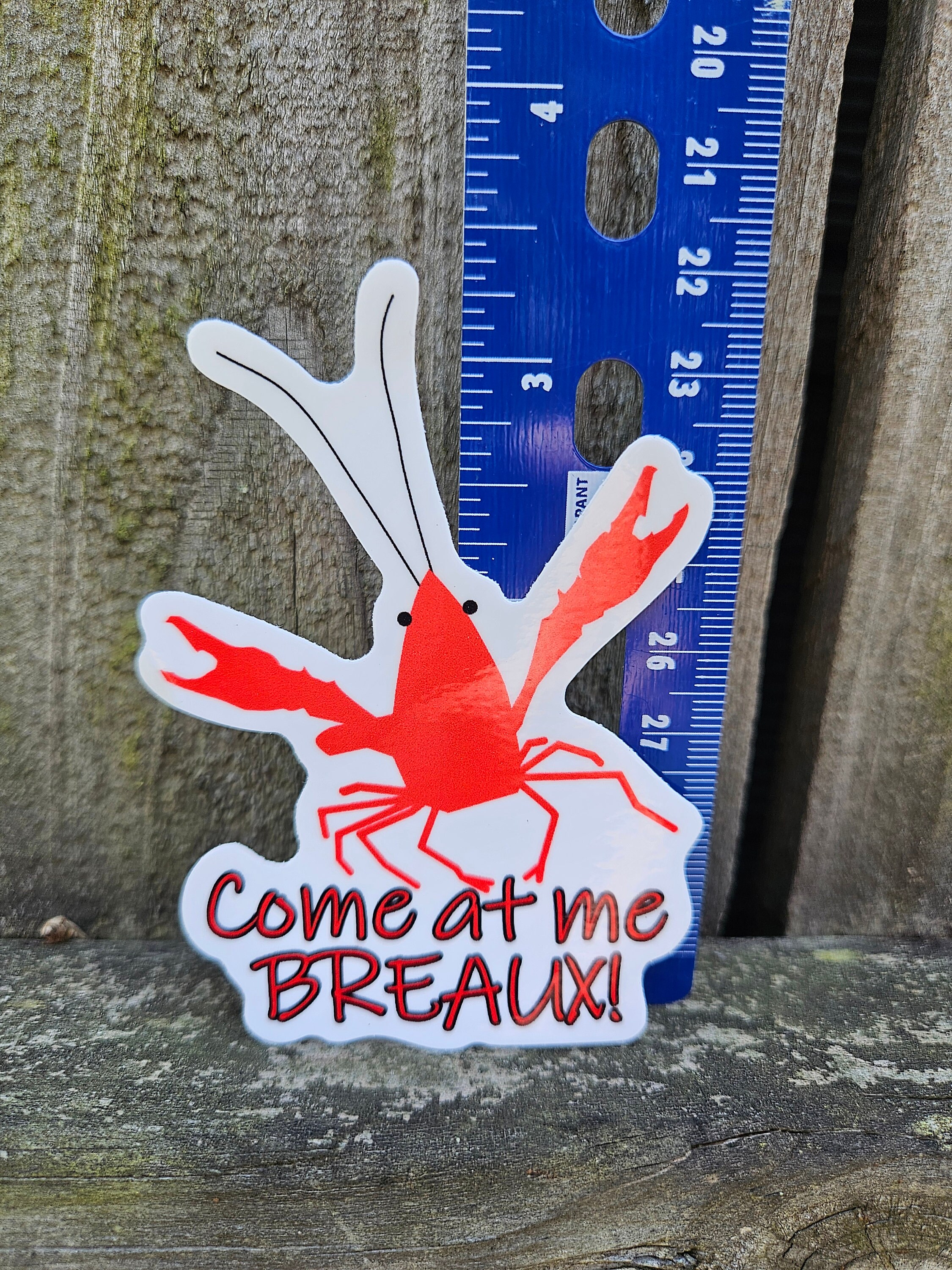 Feisty Crawfish Sticker | Weatherproof | Waterproof - Etsy