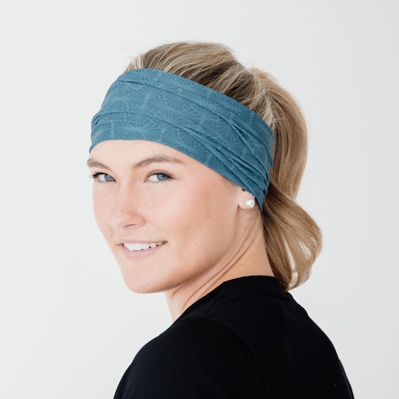 Premium Non Slip Handmade Cloth Headband for Women, Natural Cute Wide Athletic Hair Sweat Band for Exercise, Running, Winter & Nurses