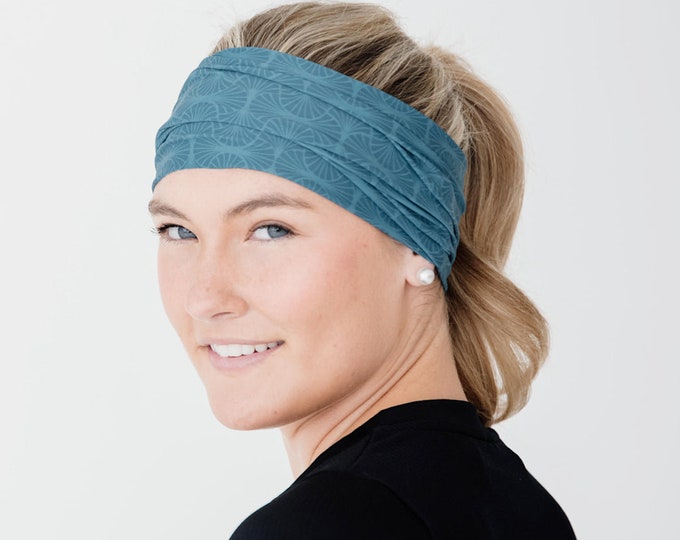Premium Non Slip Handmade Cloth Headband for Women, Natural Cute Wide Athletic Hair Sweat Band for Exercise, Running, Winter & Nurses