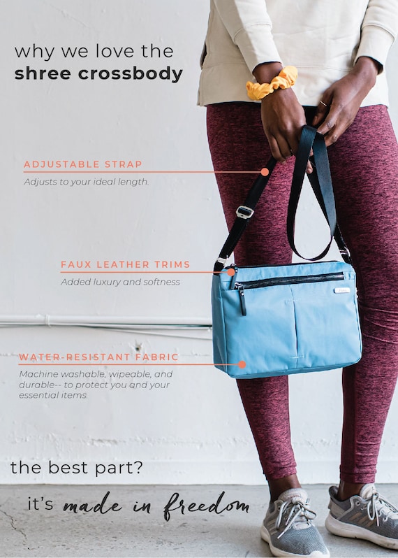 Nylon Crossbody Bag for Women Everyday Medium Size Shoulder Bag Water Resistant Lightweight Perfect Travel Purse Best Gifts for Her