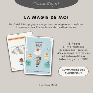Feuilles de travail, kit pédagogique, enfants, hypersensibles, estime de soi, confiance en soi, amour de soi, psychologie, accompagnement
