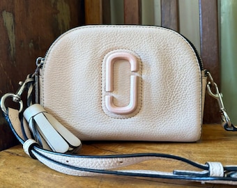 Marc Jacobs Shutter Leather Crossbody Bag Pink