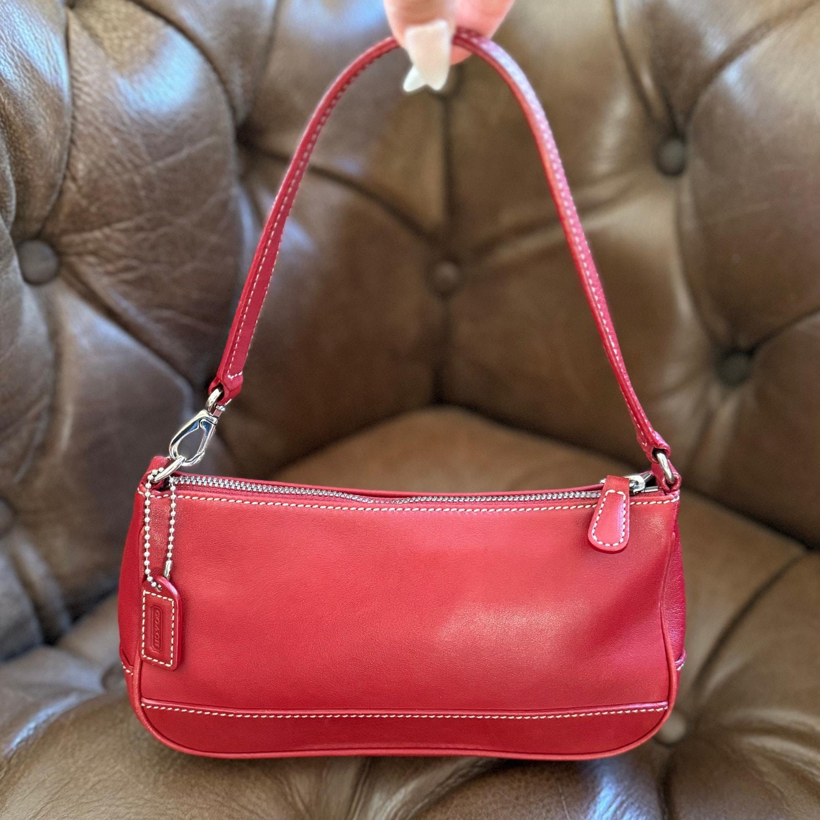 バッグ Coach Hamptons Demi Shoulder Bag Red Coach Demi Hampton - Etsy
