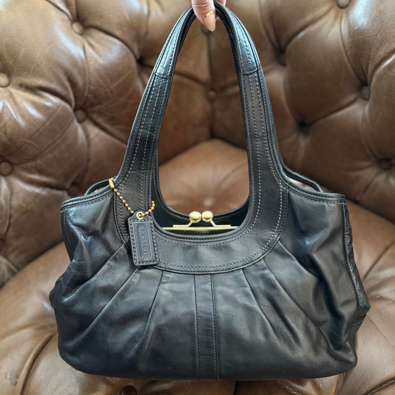 バッグ COACH Ergo Kisslock Shoulder Bag Y2K バッグ COACH Ergo Kisslock Shoulder Bag Y2K Coach Ergo Kisslock