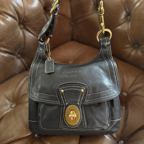 Vintage Coach 65th Anniversary Legacy Hippie Black Le… - Gem
