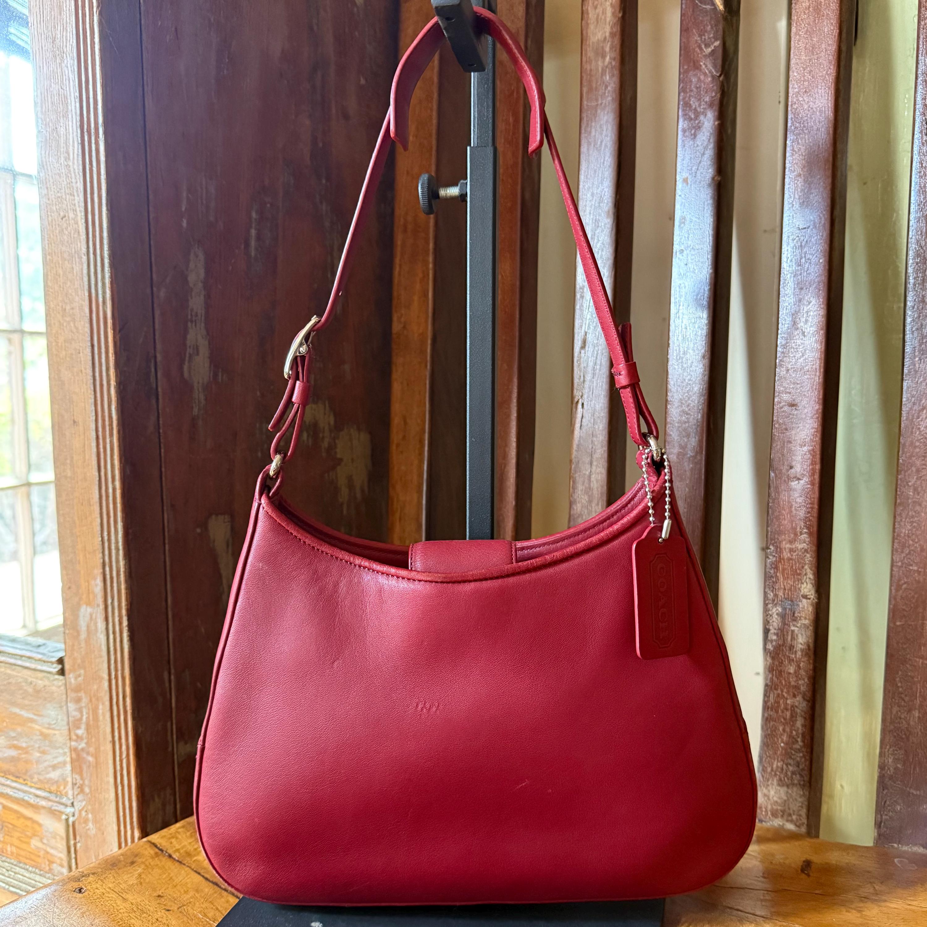 Red Coach Hobo - Etsy