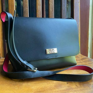Kate Spade Madie Putnam Drive Crossbody Bag Black Pink