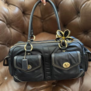 Vintage 2005 Coach Legacy Gallery Satchel Doctor Bag Sateen Turnlock 4453P Rare Prototype