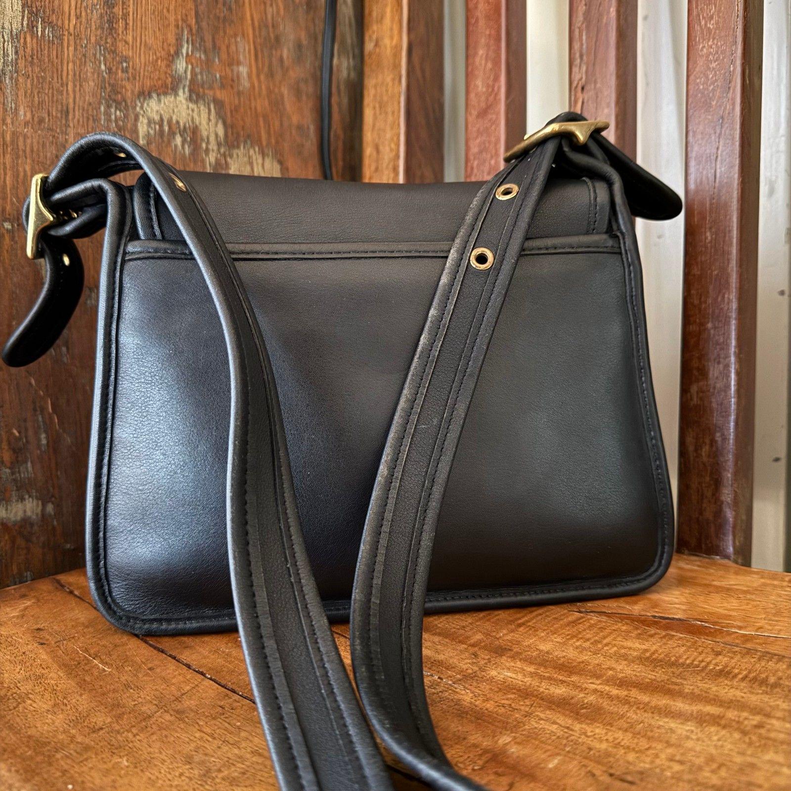 Vintage Coach Rambler Legacy Bag 9061 Black Glovetanned Leather