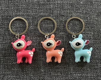SIKA DEER Jumbo Resin - Set of 3 Knitting Stitch Markers - 19 mm silver rings