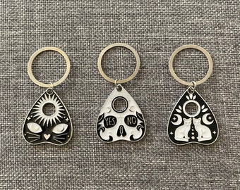 OUIJA CAT Jumbo Trio - Set of 3 Knitting Stitch Markers - 3 x 19 mm silver rings