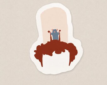 Minimal Ratatouille Inspired Vinyl Sticker