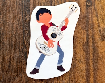 Miguel Coco Sticker | Pixar Vinyl Sticker | Guitar Player Cartoon