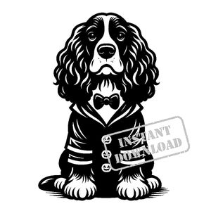 Pacchetto SVG di Cocker Spaniel in costume di Halloween