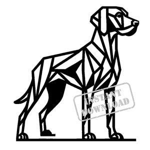 Vizsla en paquete SVG de estilo geométrico
