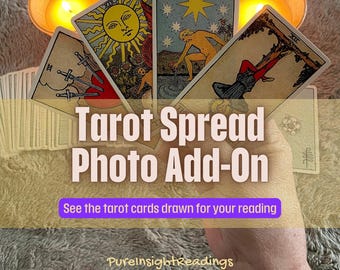 Tarot Spread Photo Add-On | Real Cards Used In Your Reading