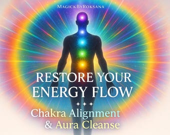 Restaure seu fluxo de energia – Alinhamento dos chakras e limpeza da aura | Cura psíquica e equilíbrio dos chakras