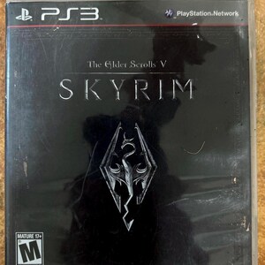 The Elder Scrolls V: Skyrim (PlayStation 3 2011) Manual y mapa completos / Probado
