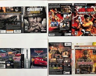 Videospiel-Cover-Art-Einlagen: Hochglanz-Ersatz - Wählen Sie Ihre Konsole (10er-Pack)